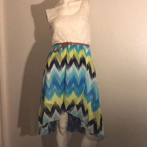 Beautiful Lily Rose High Low crochet boho Dress